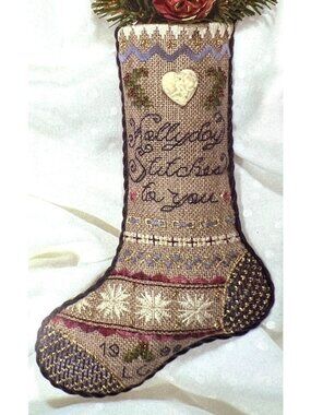 Calico Crossroads Hollyday Stitches Cross Stitch Stocking Pattern